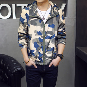 Elevate Your Style with the Men's Slim Camouflage Jacket