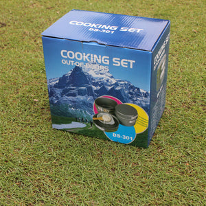 Portable Nonstick Camping Cookware Set For 2–3 People