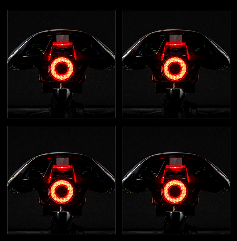 Smart Waterproof Bicycle LED Rear Taillight With Auto Brake Sensor